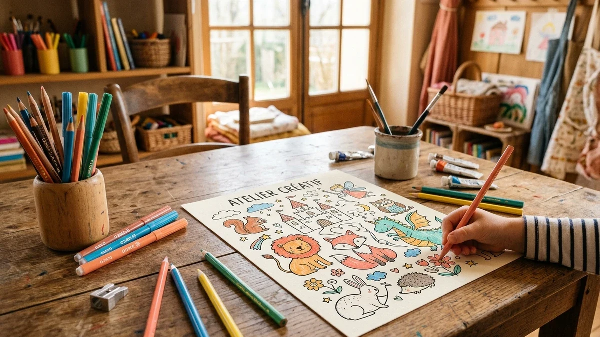 Alphabet phonics and handwriting activity table with wooden tactile letters and practice paper